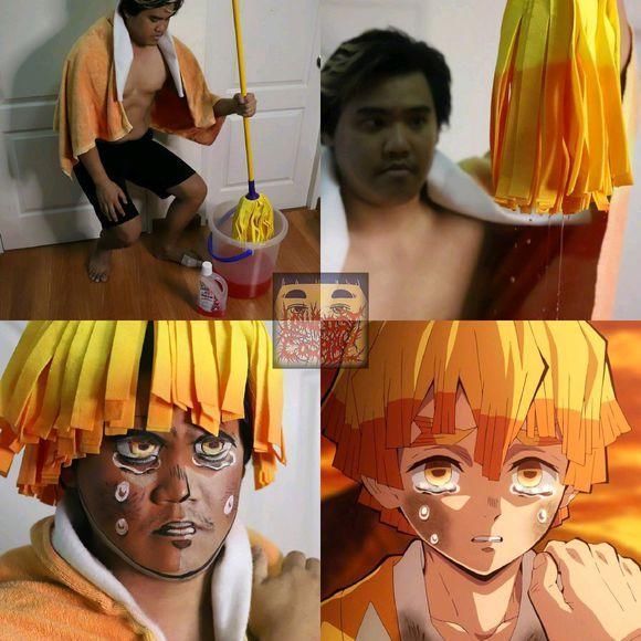 黄金圣斗士也难逃泰国小哥的COS,史上第一件“香蕉味”圣衣诞生