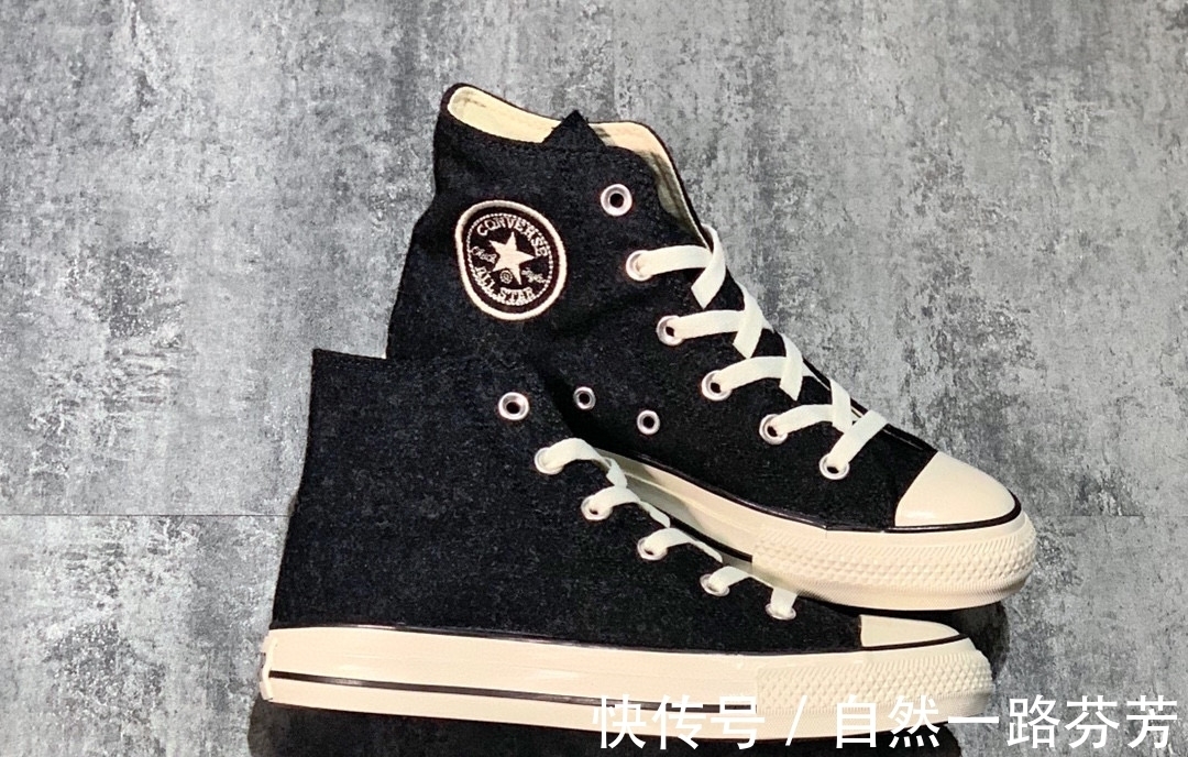 羊毛 Converse All Star 匡威系带秋冬羊毛尼龙布