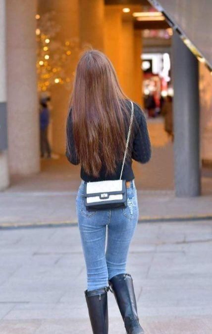 高腰|高腰紧身牛仔裤,穿出气质,穿出气场,真的太美啦!