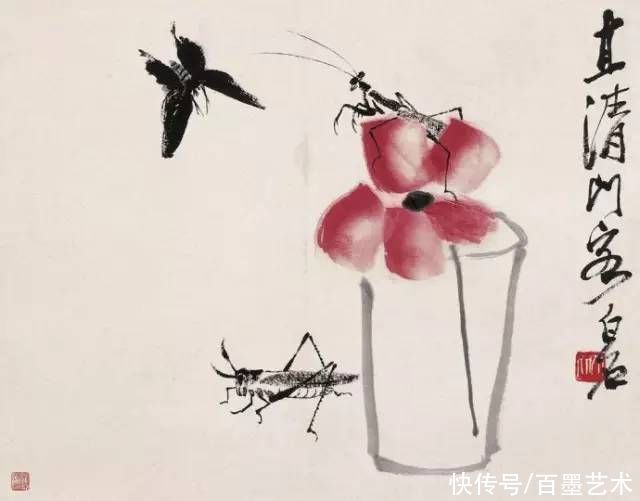 蝴蝶|齐白石草虫图200张，他把草虫画活了