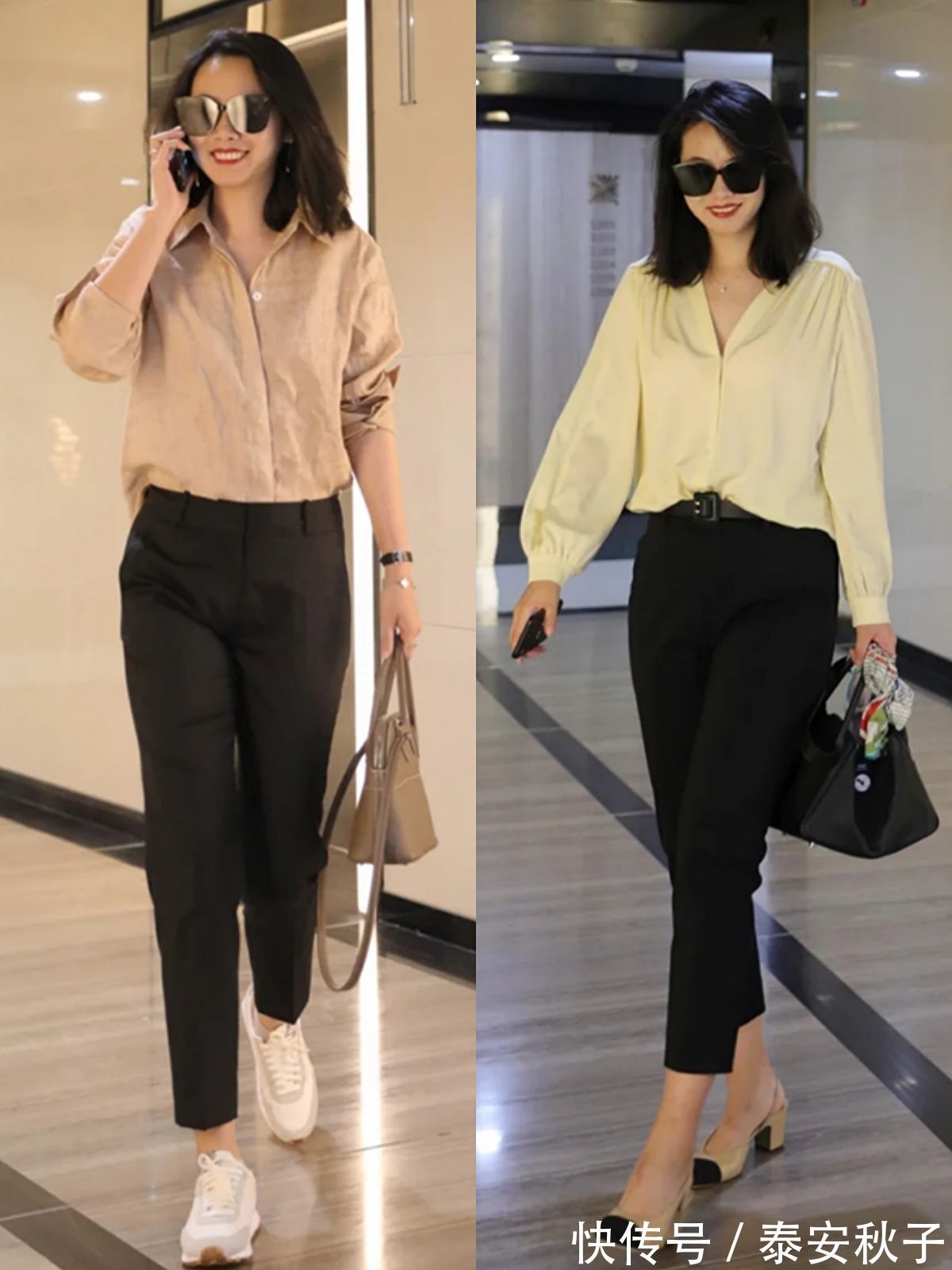 平底鞋|初秋,穿上“九分裤+平底鞋”的你:怎一个美字了得?