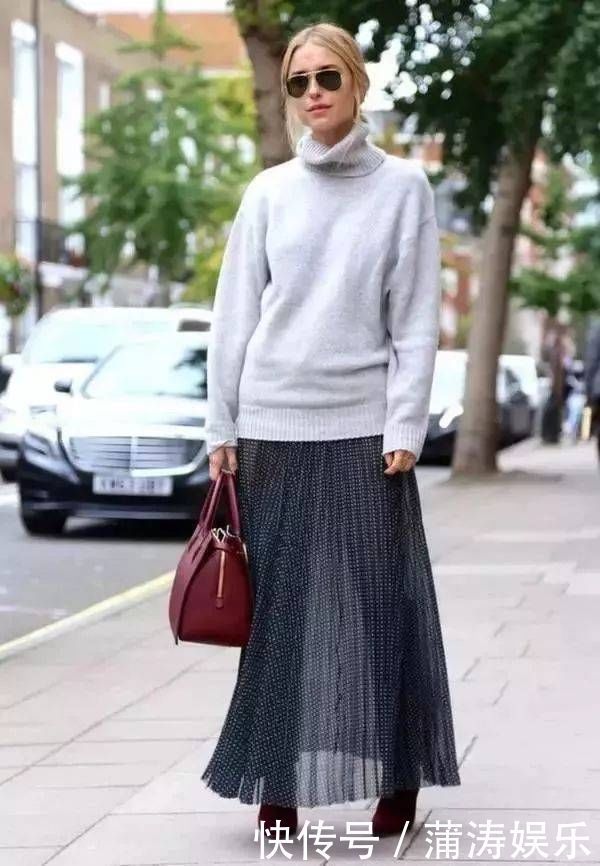 脖子短不能穿高领7种不同搭法教给你,内搭有它就够了