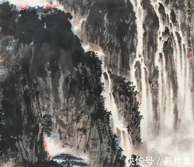 金陵画派$他跟随山水画大师傅抱石习画二十年,为傅派山水第一传人