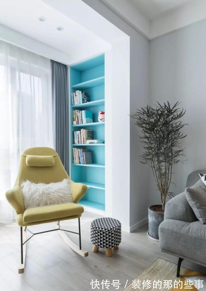 客厅|89平米简约三房,全屋色调搭配太舒服了,简单又清爽,越看越耐看