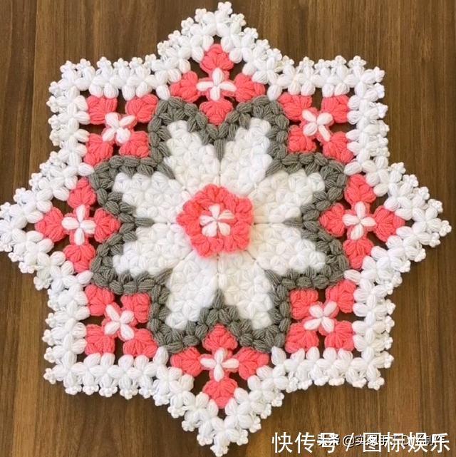 针法@「针织作品」32款只用到一种针法织出来的美垫子,新手留存备用