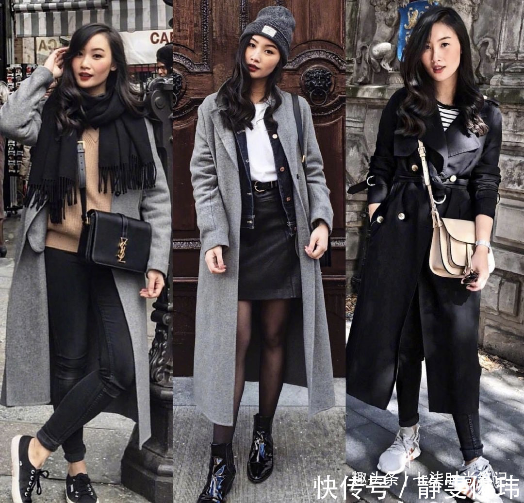 博主|158小个子博主,秋冬教科书式的大衣穿搭示范,简约气质超实用