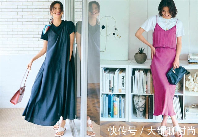 连衣裙 会穿的女人,基本款也能穿出高级感,极简穿搭凸显迷人的魅力