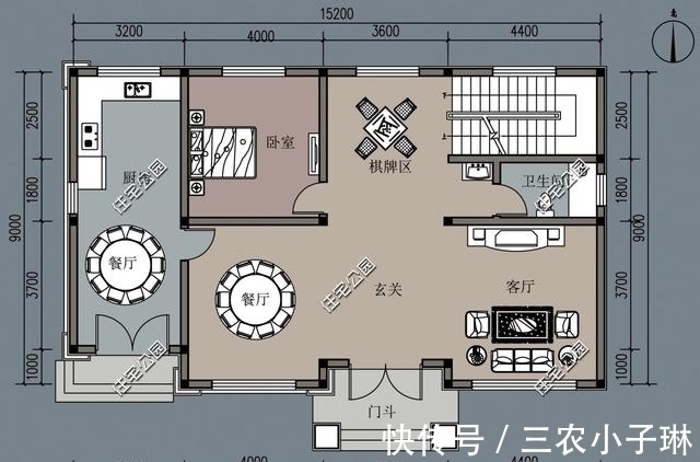 进深|7套三层农村自建房,户型方正、经典,还不赶快收了