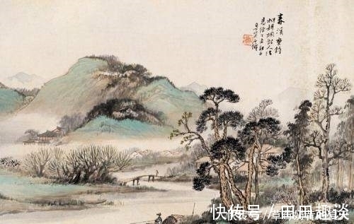 水墨|海派艺术家大家吴石仙经典水墨山水画作品欣赏