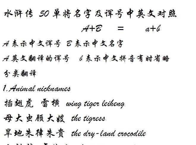 鲜为人知|水浒传在成书之前的名字鲜为人知,更为霸气,被歪果仁翻译后能笑翻你!