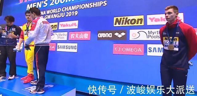 米自由泳|孙杨颁奖仪式再遭挑衅,又一对手拒绝合影,他怒吼回击失败者