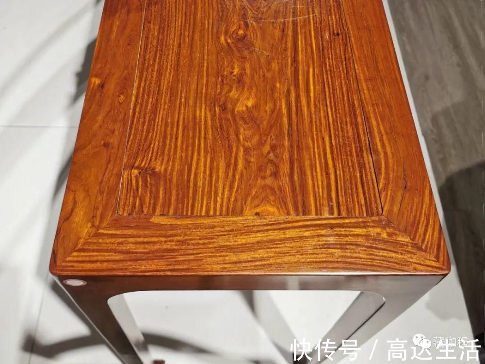 穿带|器型标准做工好,海黄四面平桌顶格配置