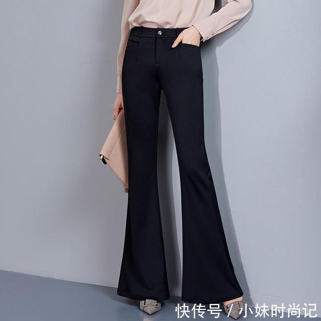 喇叭裤 不要穿老套的运动装了,现在潮女都穿这样的时尚女装,超百搭