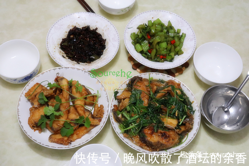 一家五口的晚餐，四道家常菜，不足20元，有荤有素，真好吃