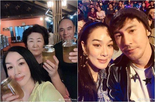 钟丽缇备孕两年终无果，带三个女儿为继奶奶庆生，一家同框超温馨