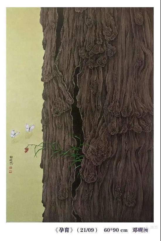 王冠军$青年画家:邓砚波小幅山水画作品赏析