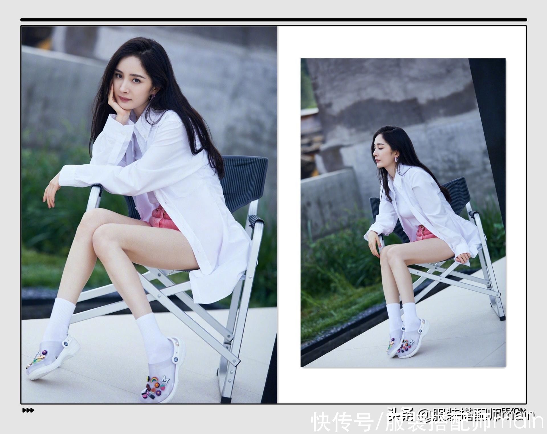 白衬衫|一件普通白衬衫解锁秋季时髦穿搭公式，让你从此路人变女神