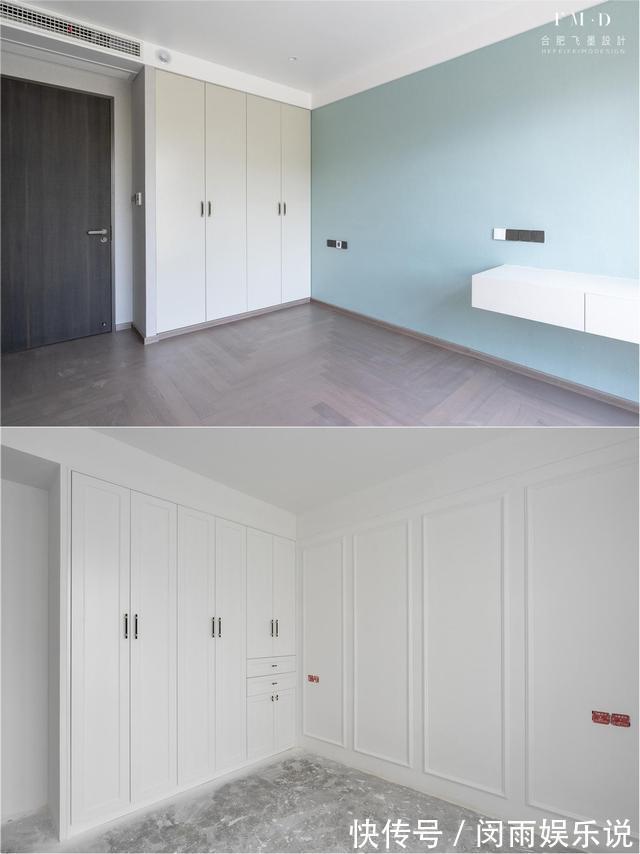 柜门|木工强调,卧室打衣柜有个小细节,靠近床头上下分2段才叫好用
