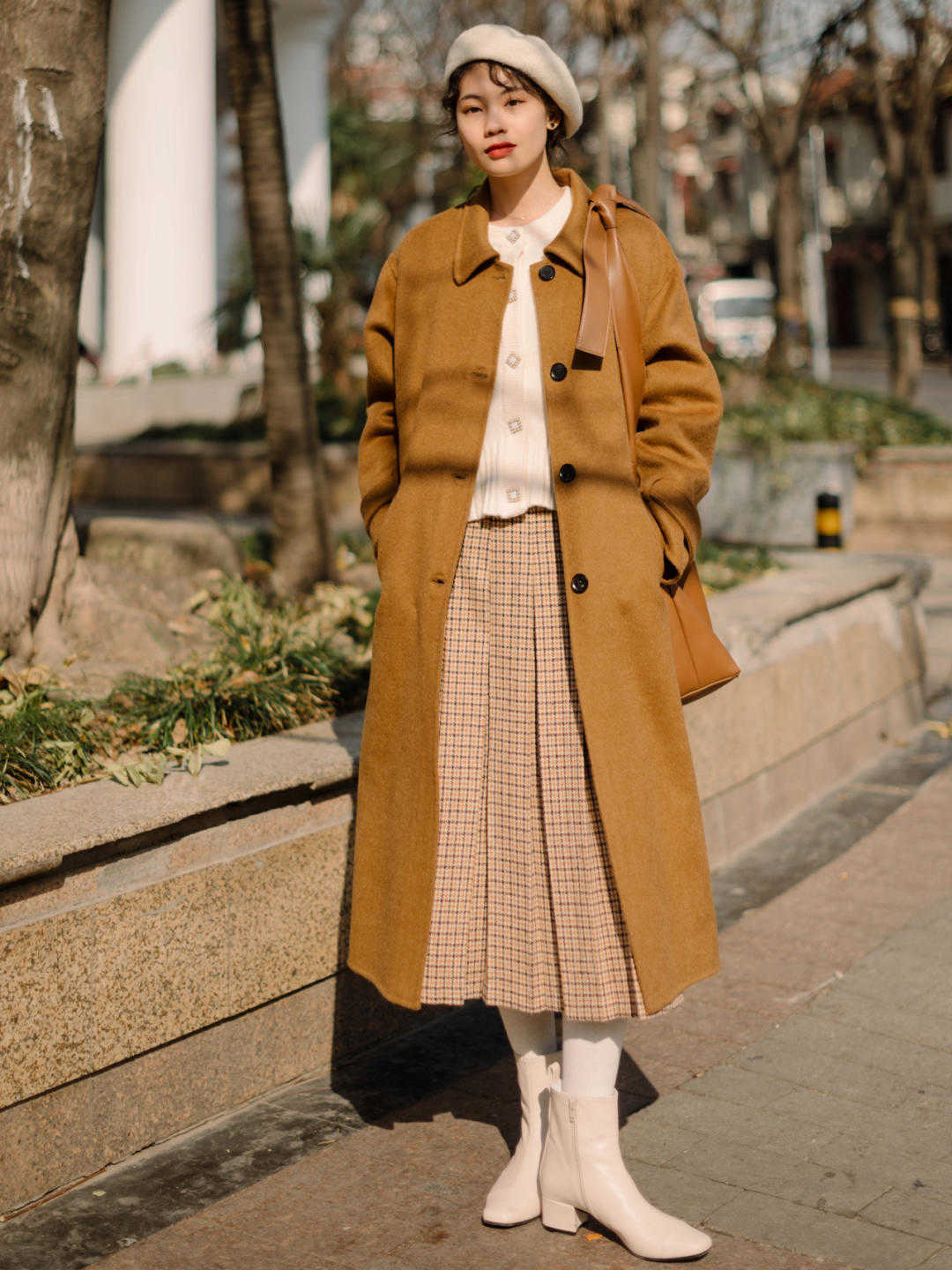 半身裙|秋天怎么能少了大地色呢?减龄又成熟,可以搭配很多色彩