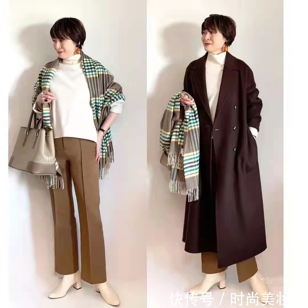 双腿|终于找到适合60岁的冬季穿搭,不冻腿又优雅,比穿打底更洋气