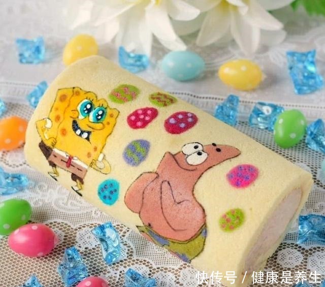 不忍下口的彩绘蛋糕卷,治愈你的小情绪!