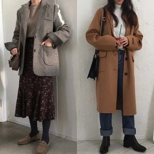  优雅|初冬棕色系的优雅穿搭示范，一眼就爱上的简约高级，小个子也合适