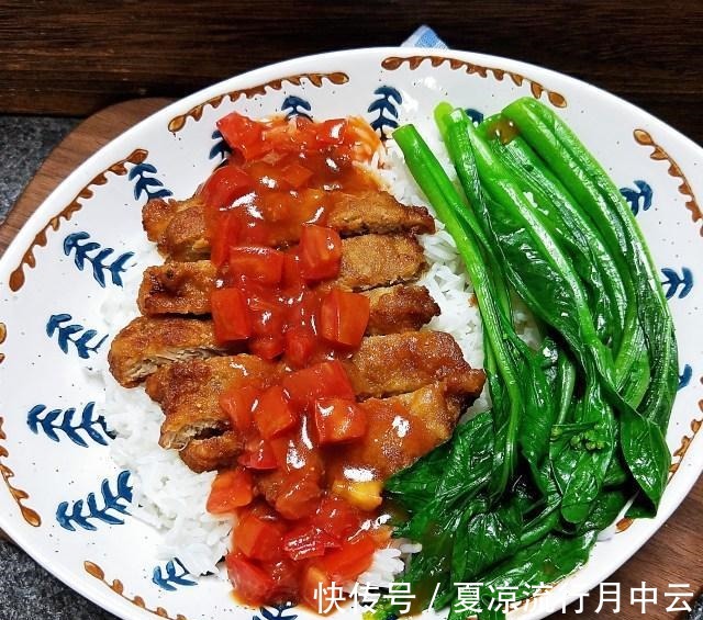 酥炸粉|茄汁猪扒饭,浓郁香酥,美味可口!