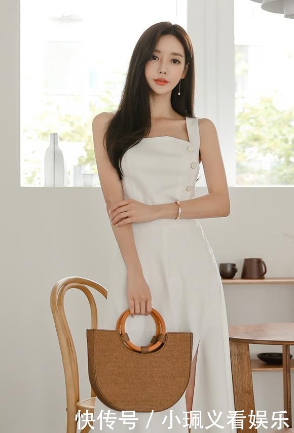 亚麻|超美珠珠:幽韵垂帘亚麻田园风情连衣裙!
