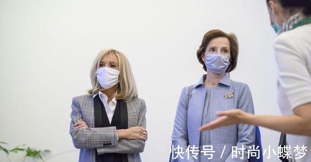 布丽吉特|法第一夫人终于换发型了!穿黑丝袜配高跟鞋,马克龙笑得合不拢嘴
