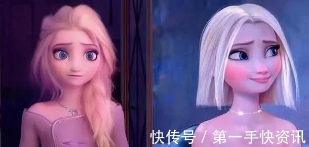 冰雪奇缘|给冰雪奇缘女主开“美颜”如何本来小清新,这下变“俗颜”了!