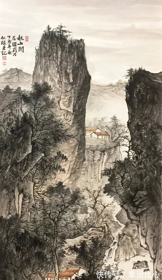 意境$大山蕴大水,可居可游的画面|李松瑶山水画