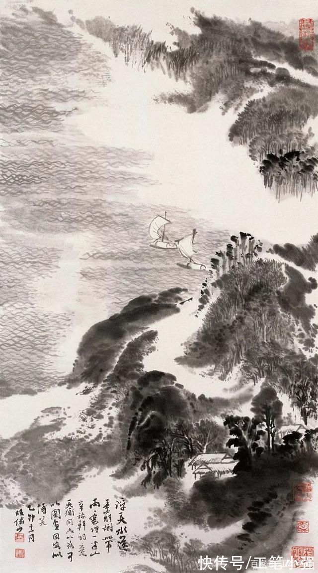 山水&使动者益动,静者益静。陆俨少山水作品欣赏