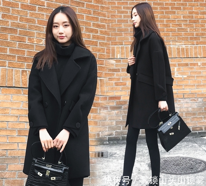 建议|建议大家:大衣下面别穿小脚裤,显矮!瞧她这样穿,小个子也显高