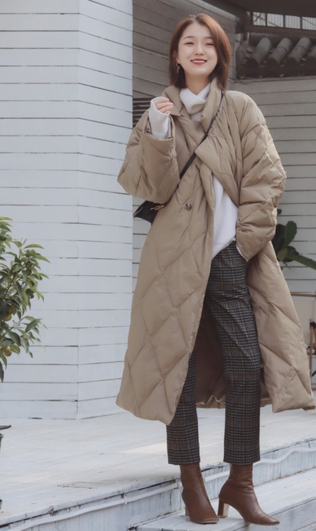 搭配|入冬后快穿“过膝羽绒服”,显瘦遮肉又显气质,轻松穿出高级感
