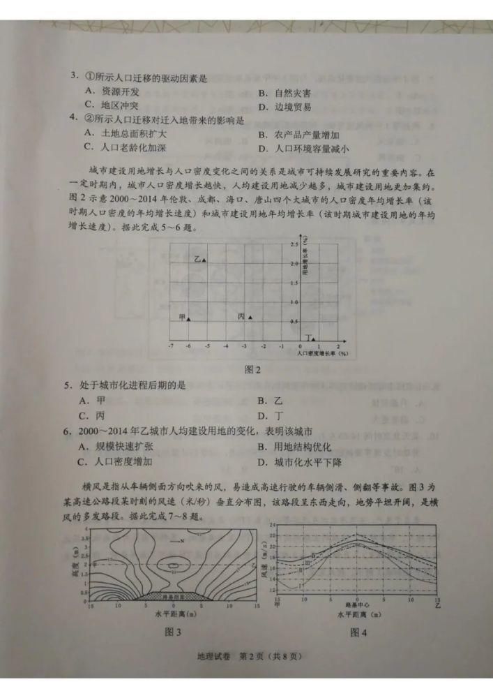 八省八套地理卷和答案来了！八省联考！