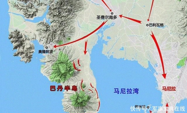 美菲联军|麦克阿瑟撤守巴丹半岛运气有多好?日军精锐师团调走,成抗战英雄