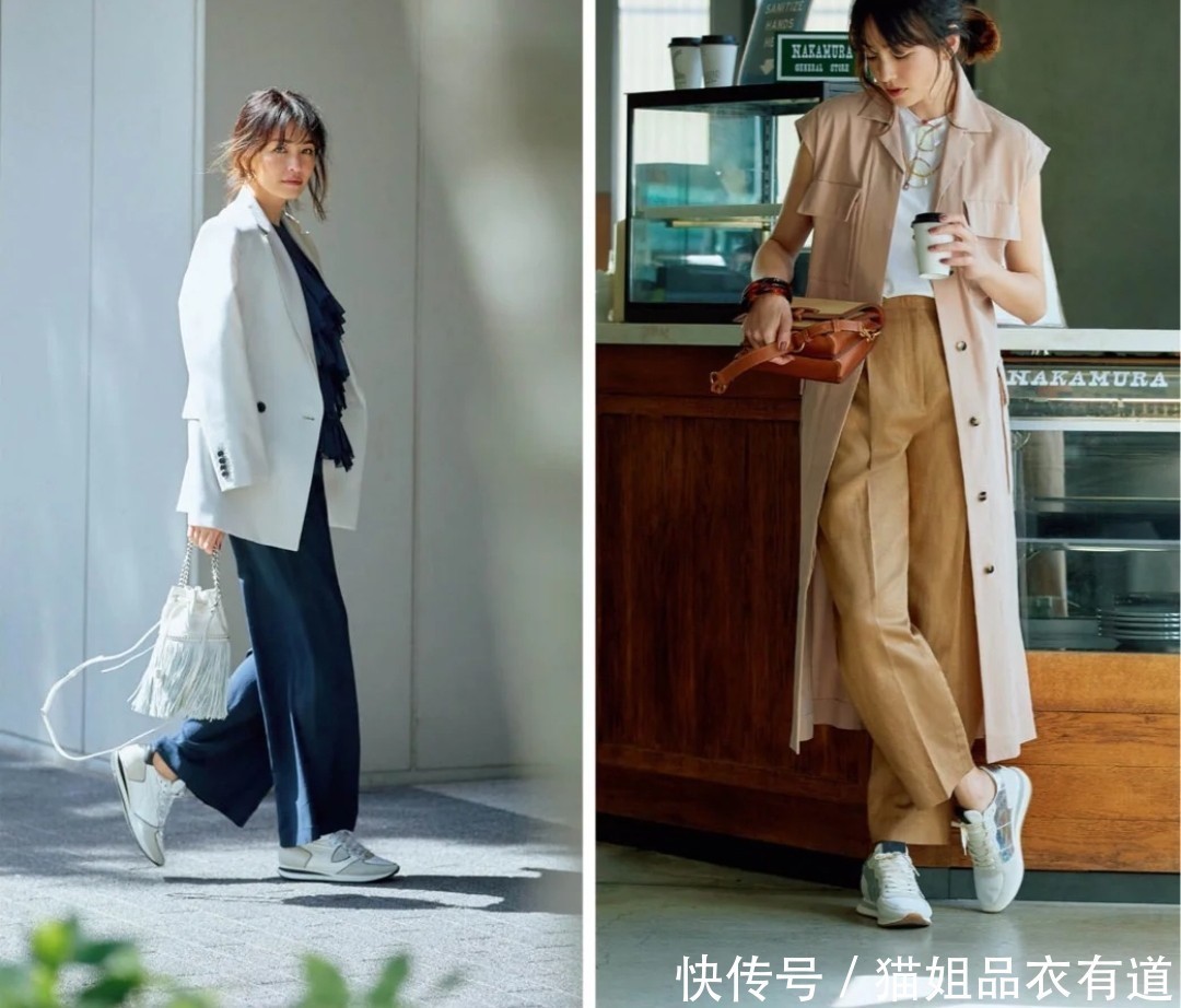 初夏穿衣别犯难,穿“九分裤+平底鞋”就够了,给足你想要的时髦