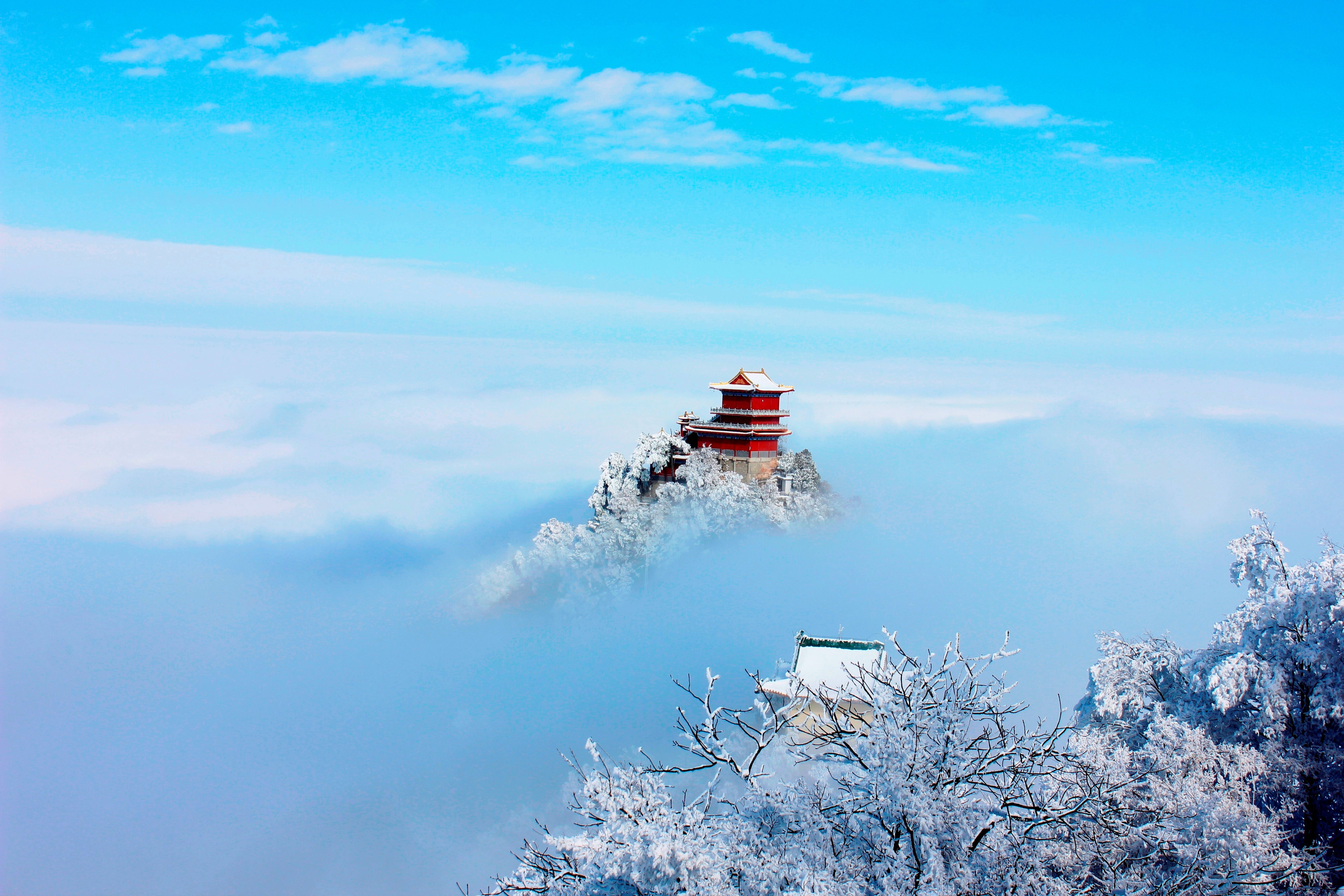 征集|【年末福利征集】雪后南五台幸遇云海