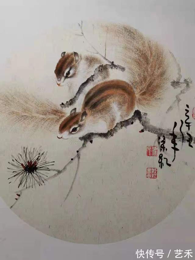 叶建民!画家梁红《冬奥献礼》 ——炫舞冰雪助冬奥 翰墨丹青贺新春