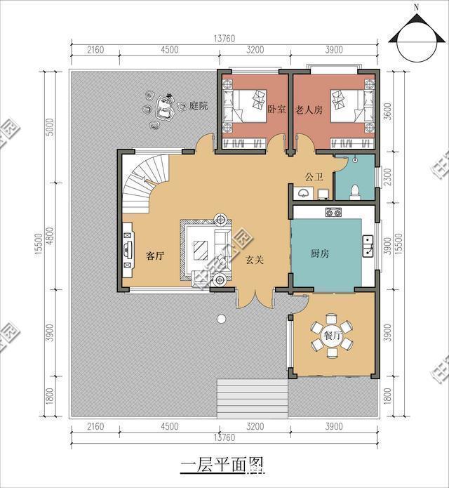 建筑面积|2021年回农村建房，爸妈和我各选了一套图纸，你们看看哪套好