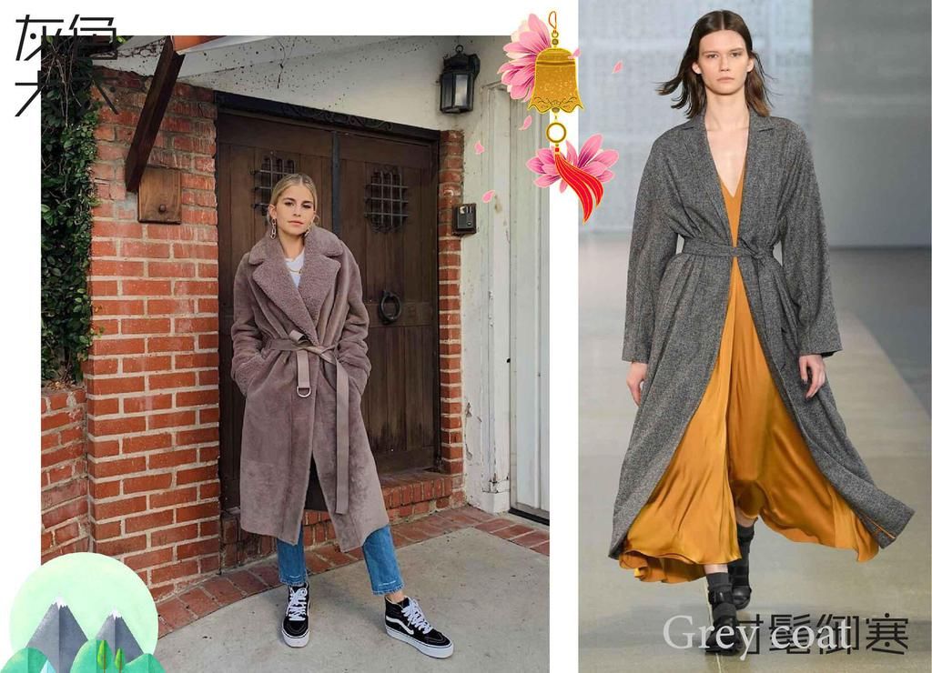 买大衣就要挑“经典色”！灰色大衣高级有气质，穿几年也不过时