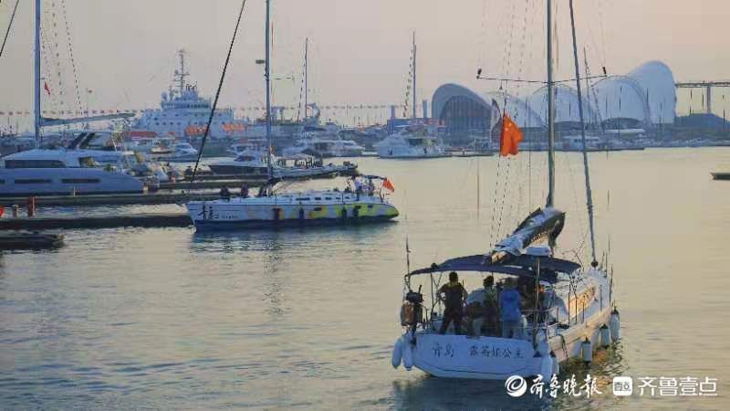 青岛奥帆中心|国庆悦｜夕阳西下，忙碌的游船