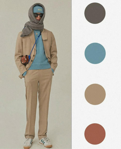 今春穿什么颜色好看?最显高级的“杏色+墨灰”配色,错过很遗憾