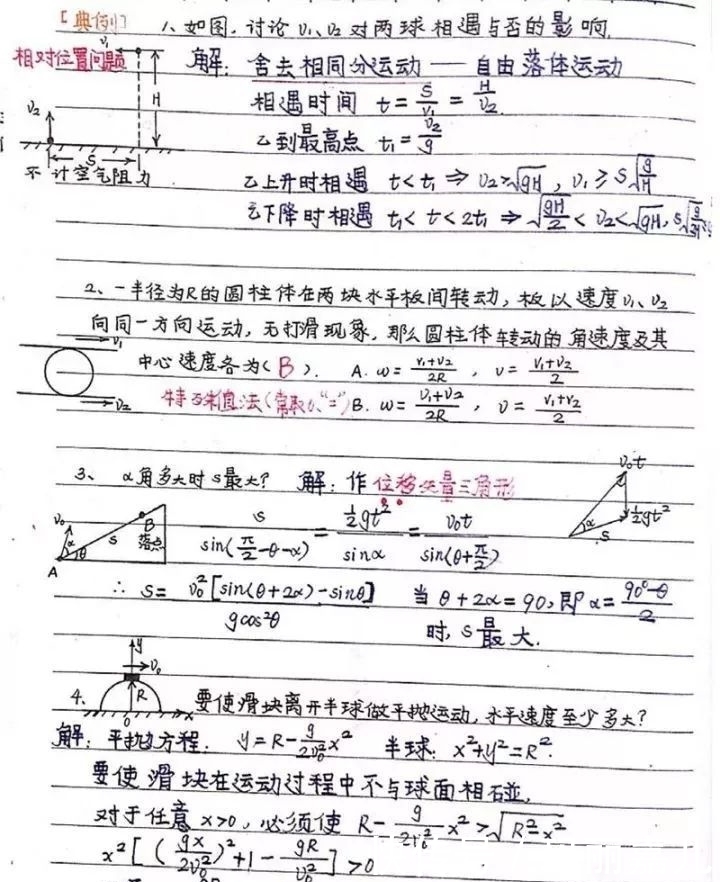 超级|物理学霸超级手写笔记曝光，太牛了！（必修部分）