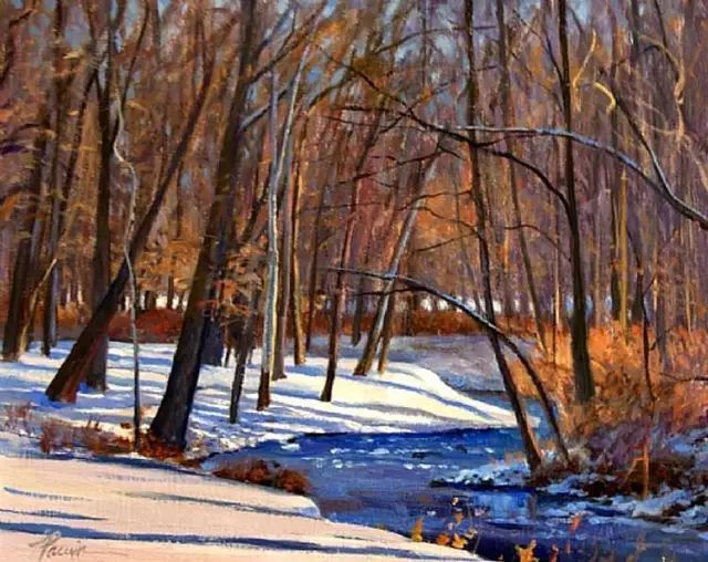 油画#加拿大画家Lili Anne Laurin的风景油画,在形色光影中倾洒出绝美风景