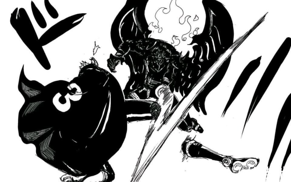 無齒翼龍|海賊王988話山治VS燼后續，燼被暴打，吐了血，山治的腿被砍斷