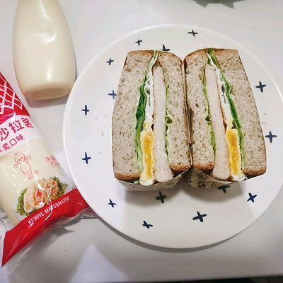 生菜|鸡排三明治