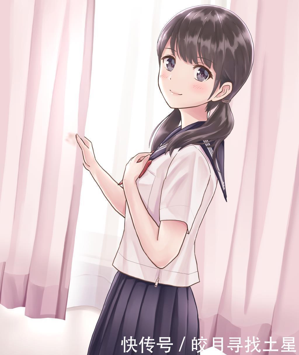 宛如|漫画图册分享清新而可爱的校园风少女，宛如圣洁的天使！