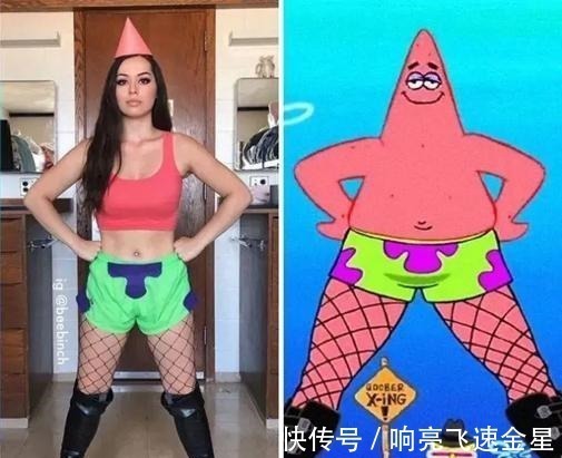 海绵宝宝|简单Cos,效果不及泰国小哥却能够给好评,天线宝宝成亮点