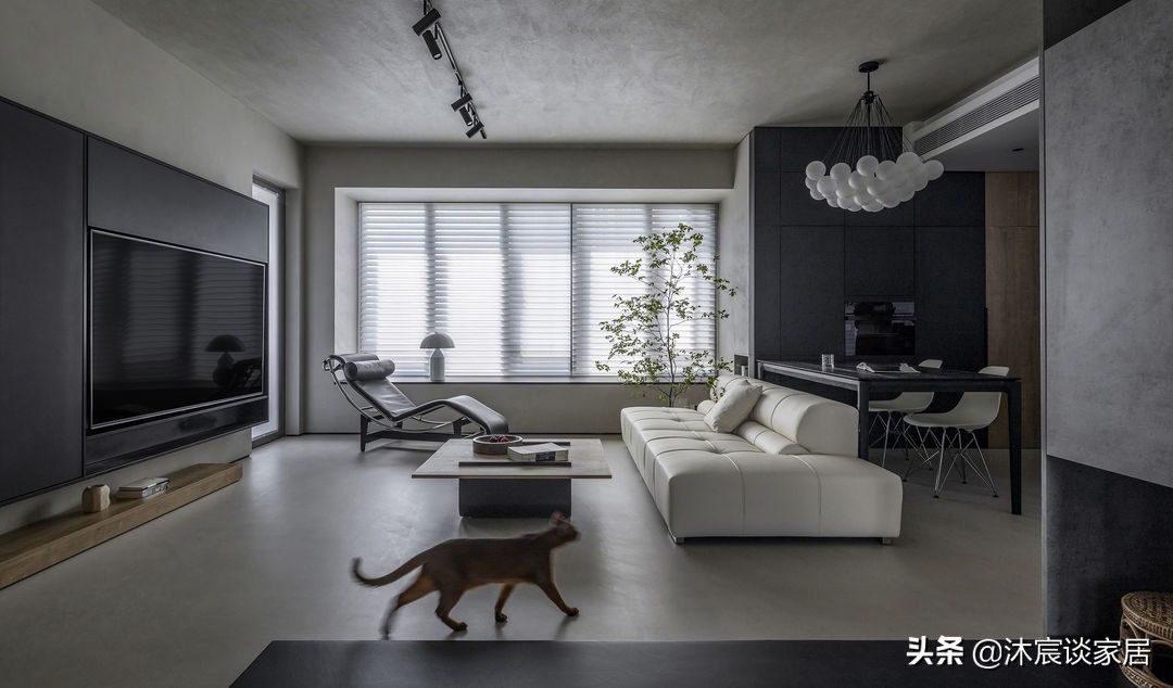 装修|怪不得这么多人喜欢微水泥,用在装修上,室内极简大方,干练纯粹
